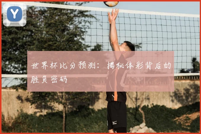 世界杯比分预测:揭秘体彩背后的胜负密码