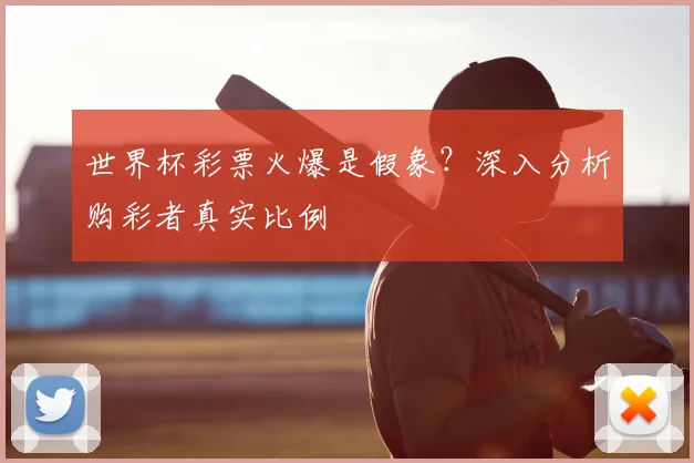 世界杯彩票火爆是假象？深入分析购彩者真实比例